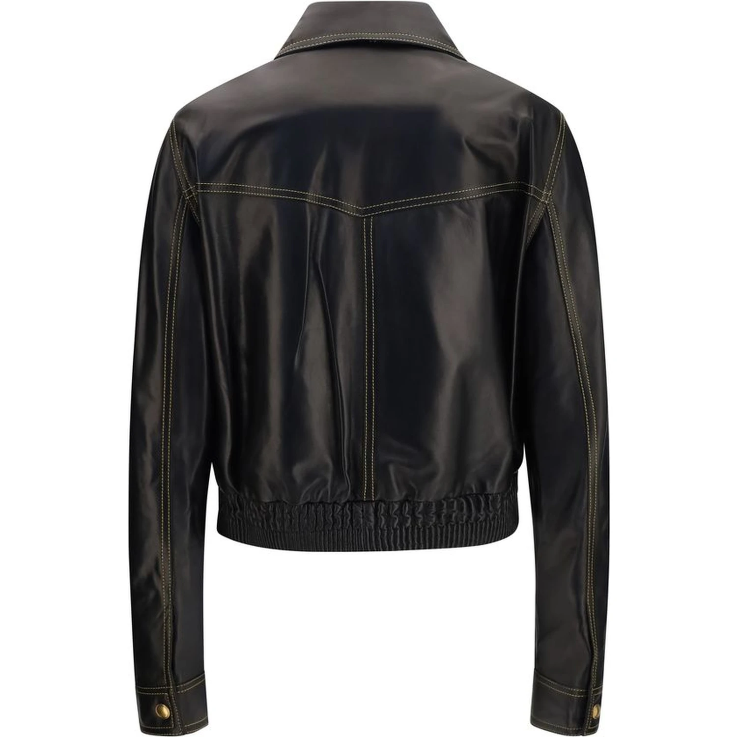 Black Lamb Ovis Aries Aries Leather Jacket