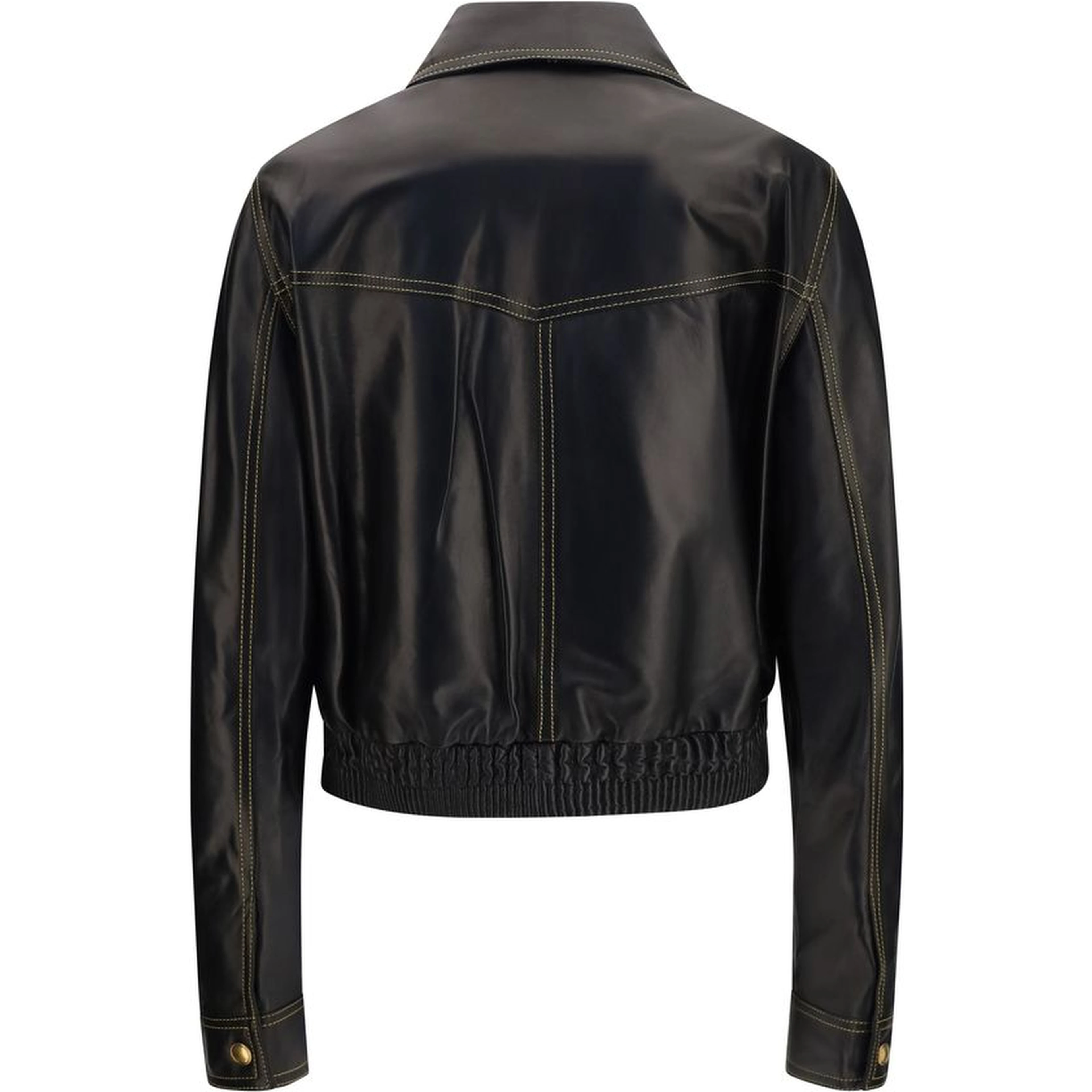 Black Lamb Ovis Aries Aries Leather Jacket