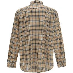 Beige Cotton Pattern Shirt