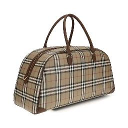 Beige Cotton Shoulder Bag