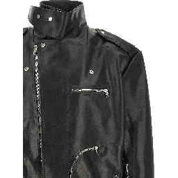 Black Bull Skin Leather Jacket