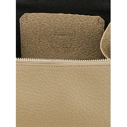 Beige Bovine Leather Handbag