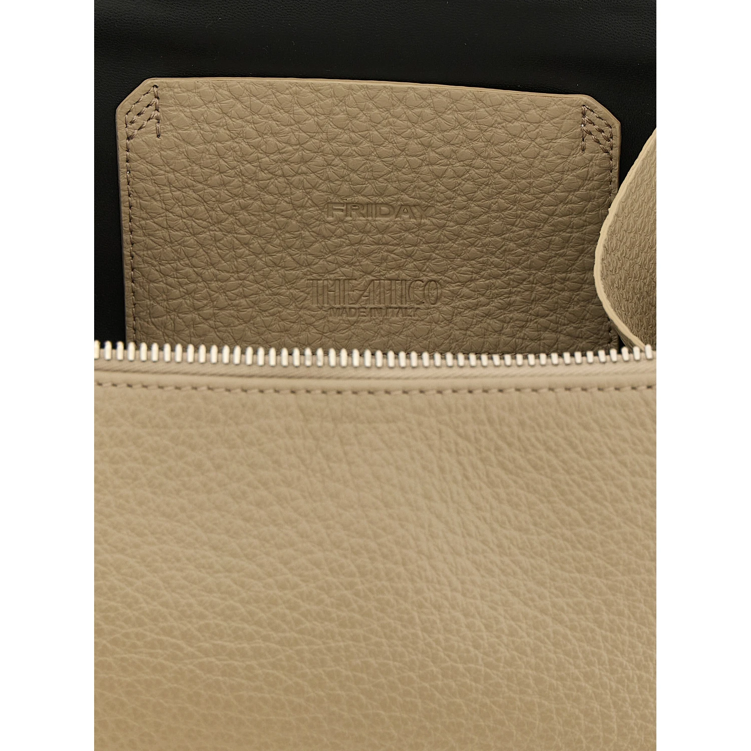 Beige Bovine Leather Handbag