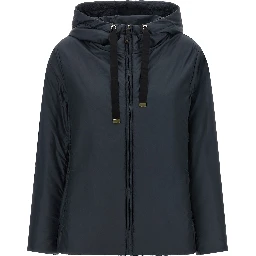 Blue Polyester Shell Jacket