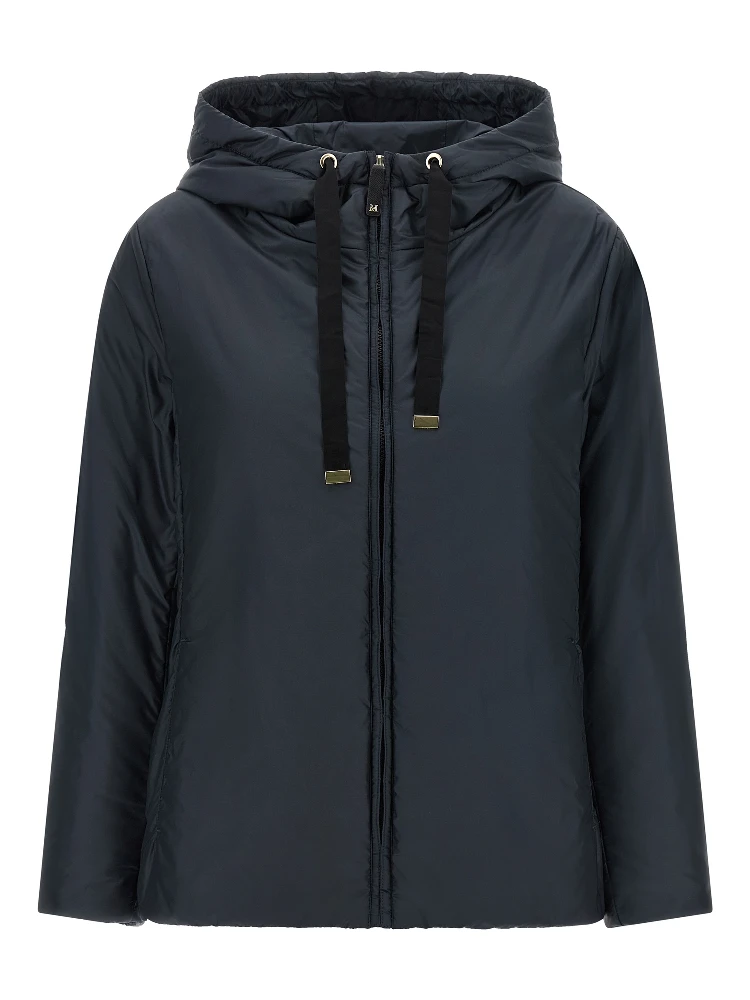 Blue Polyester Shell Jacket