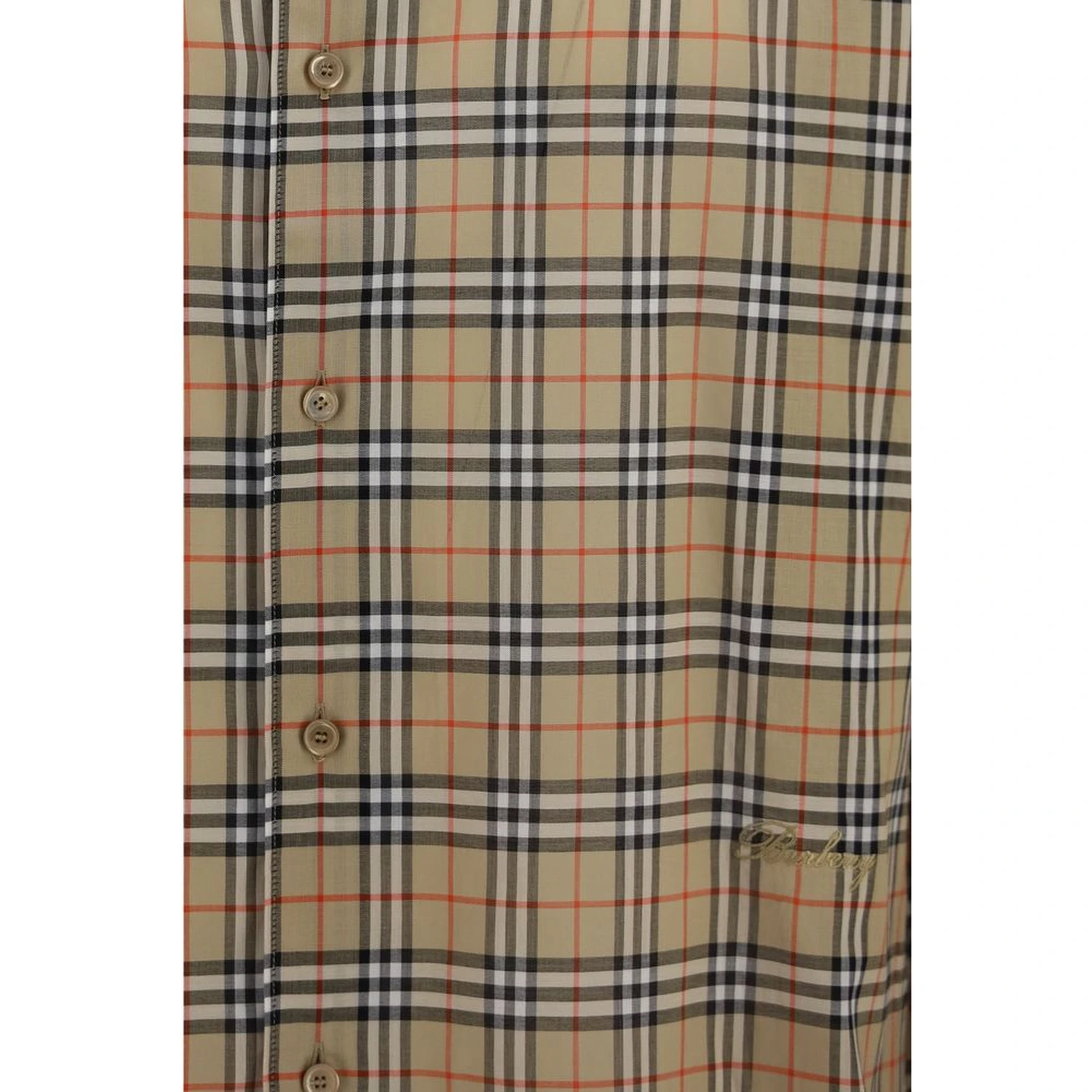 Beige Cotton Pattern Shirt