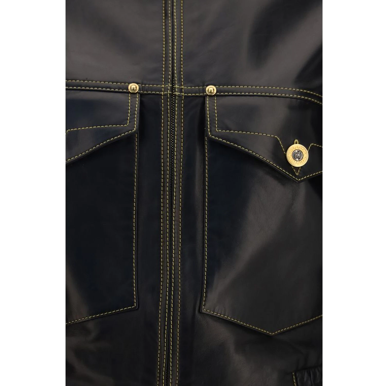 Black Lamb Ovis Aries Aries Leather Jacket