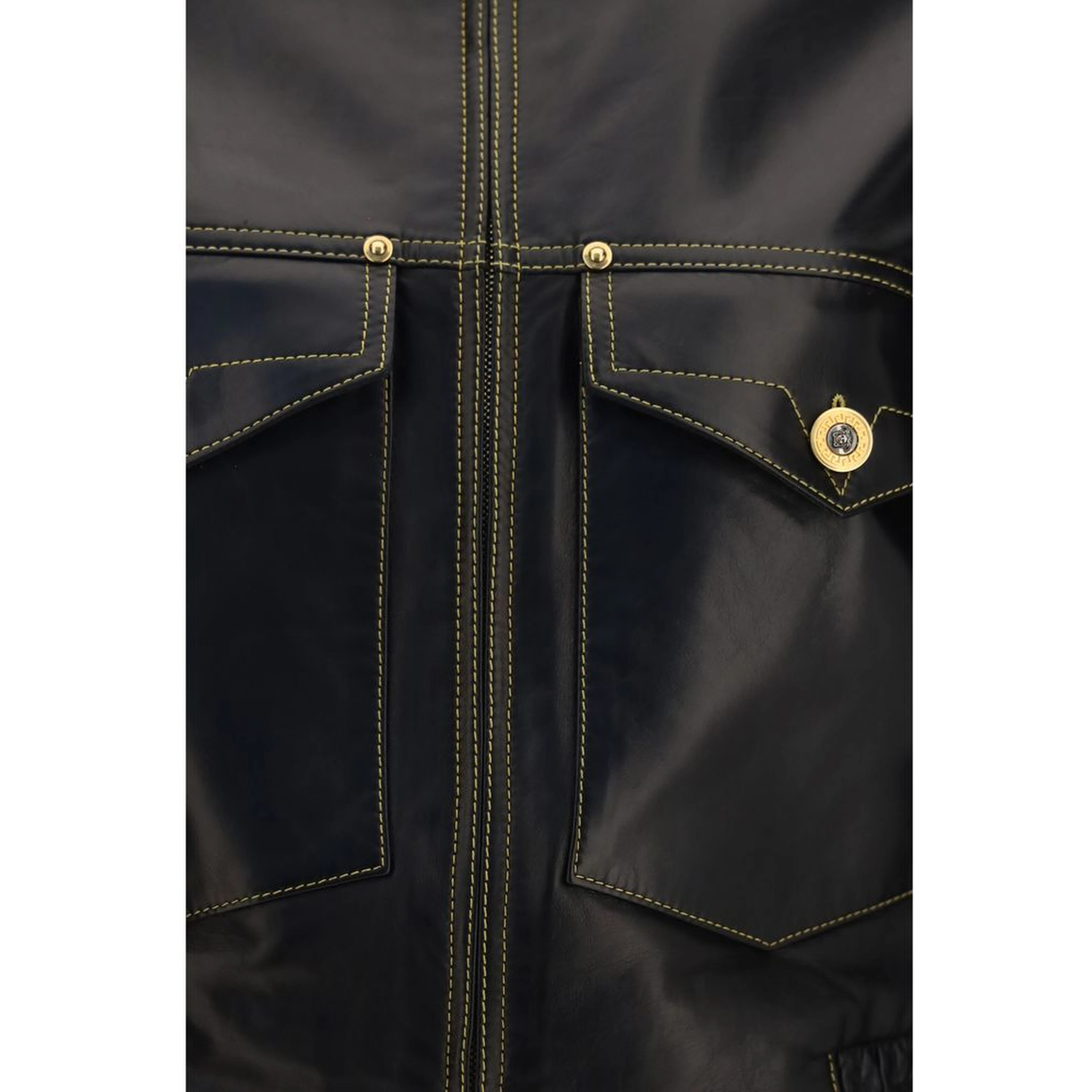 Black Lamb Ovis Aries Aries Leather Jacket