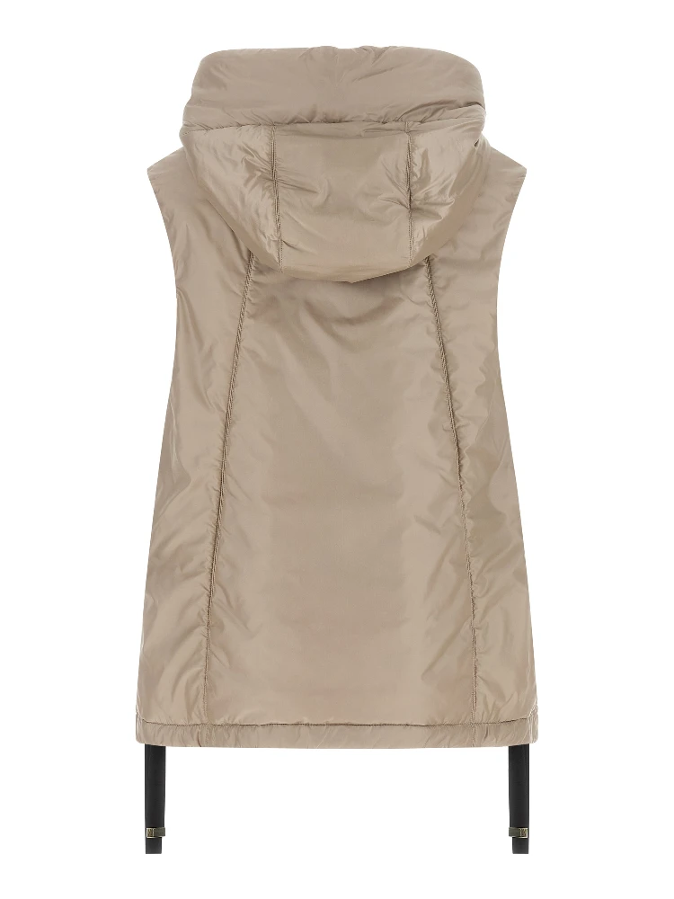 Beige Polyester Sleeveless Jacket alternative