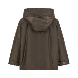 Brown Polyester Shell Jacket
