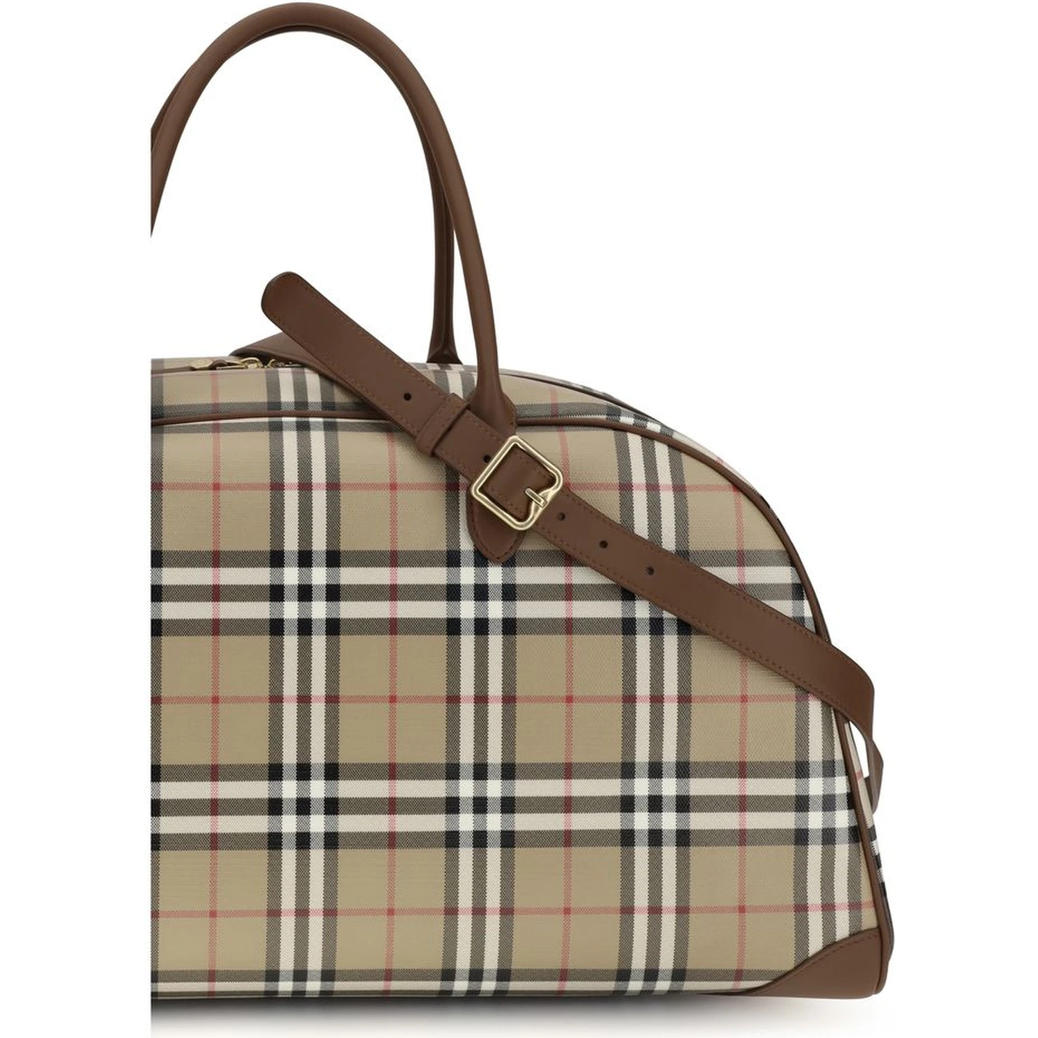 Beige Cotton Shoulder Bag