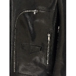Black Bull Skin Leather Jacket