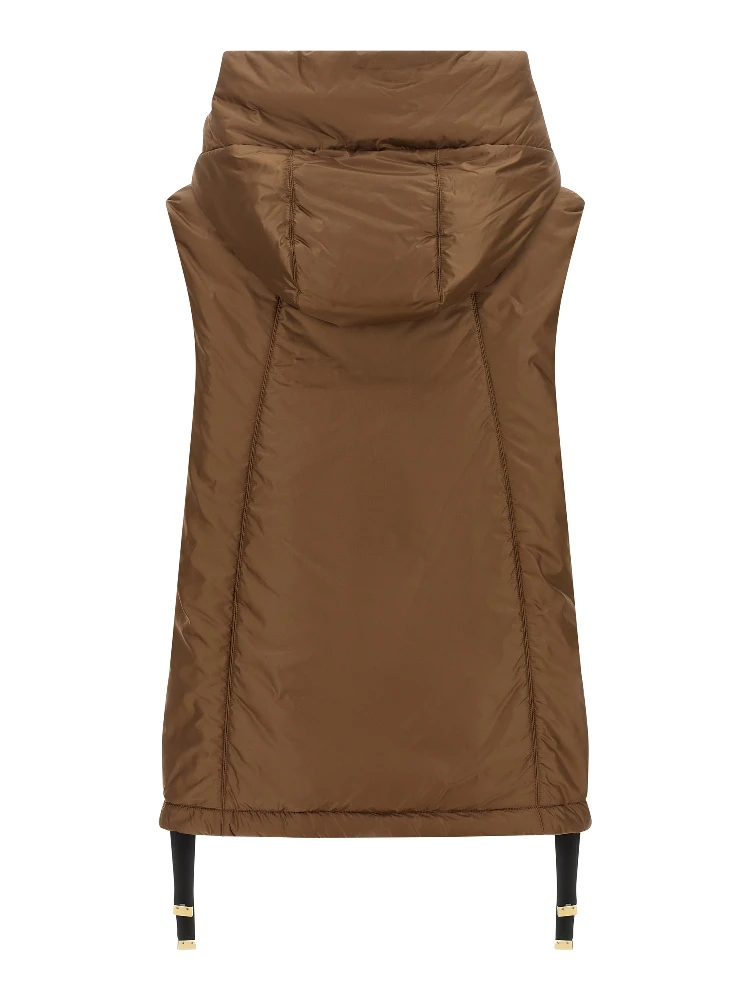 Brown Polyester Sleeveless Jacket alternative