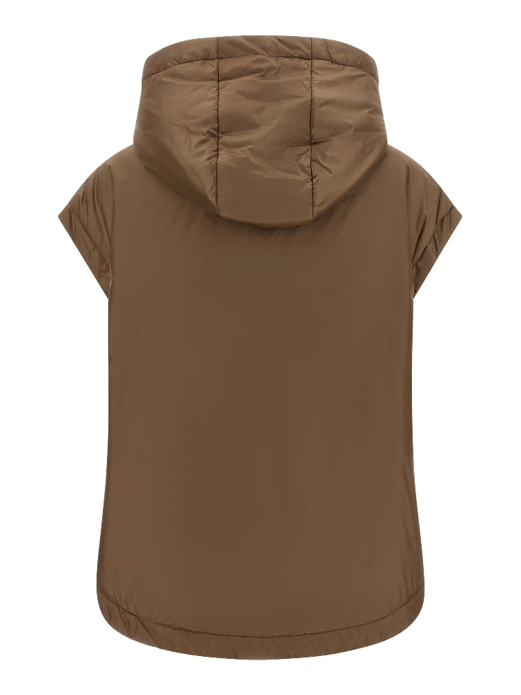 Brown Polyester Sleeveless Jacket alternative