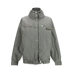Gray Cotton Bomber