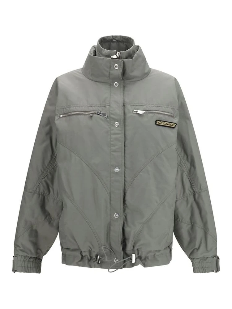 Gray Cotton Bomber