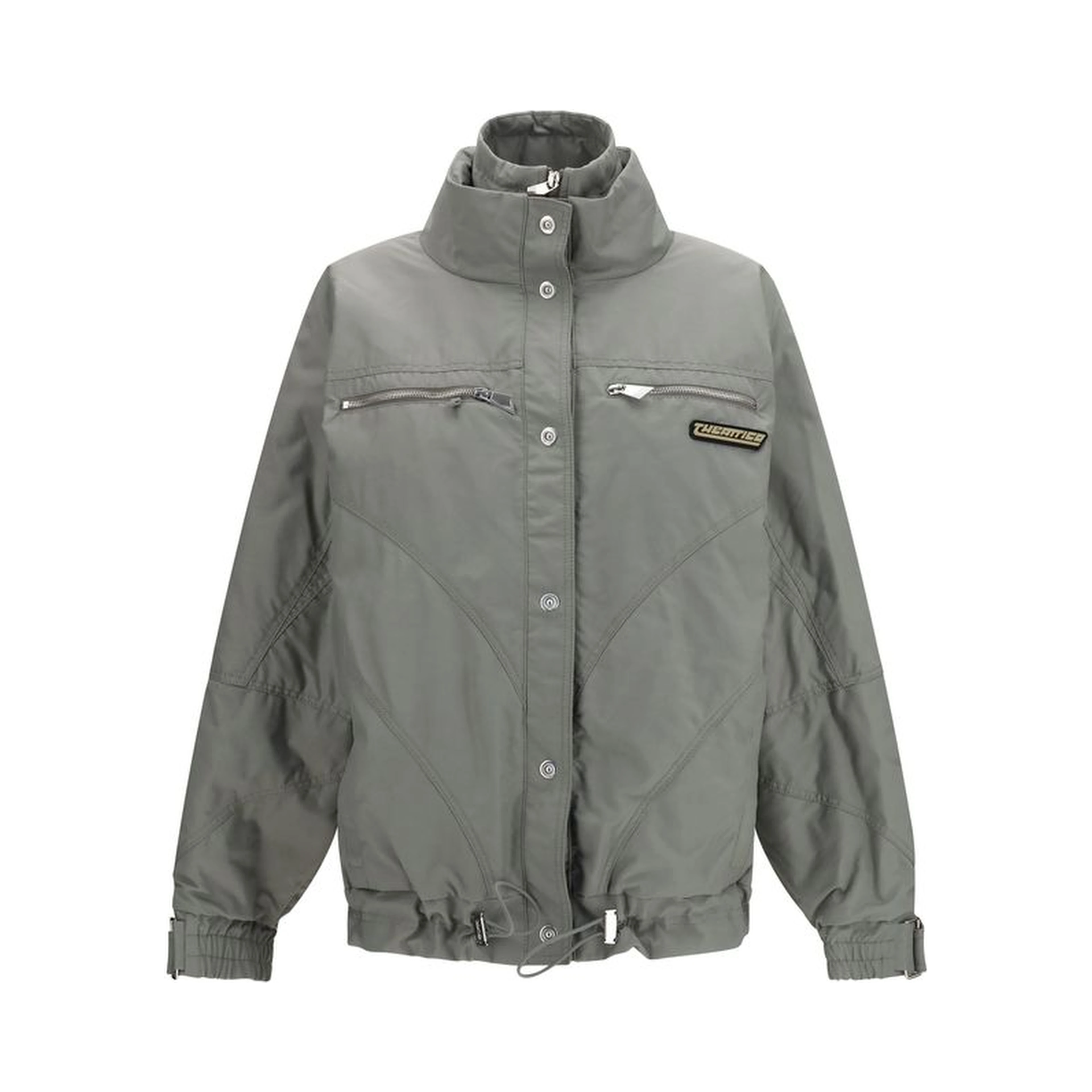 Gray Cotton Bomber
