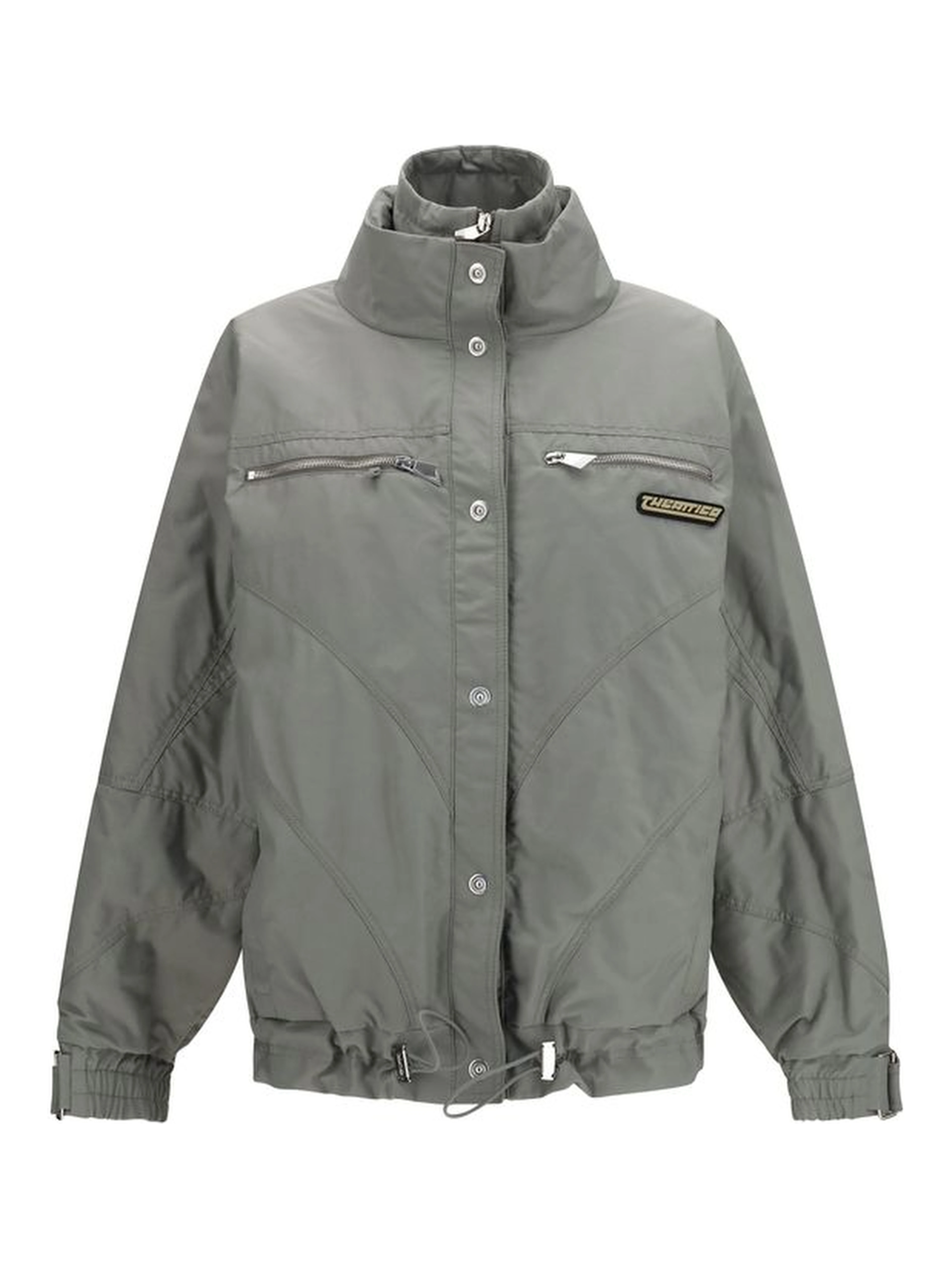 Gray Cotton Bomber