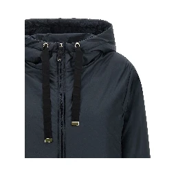 Blue Polyester Shell Jacket