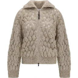 Beige Wool Oves Aries Cardigan
