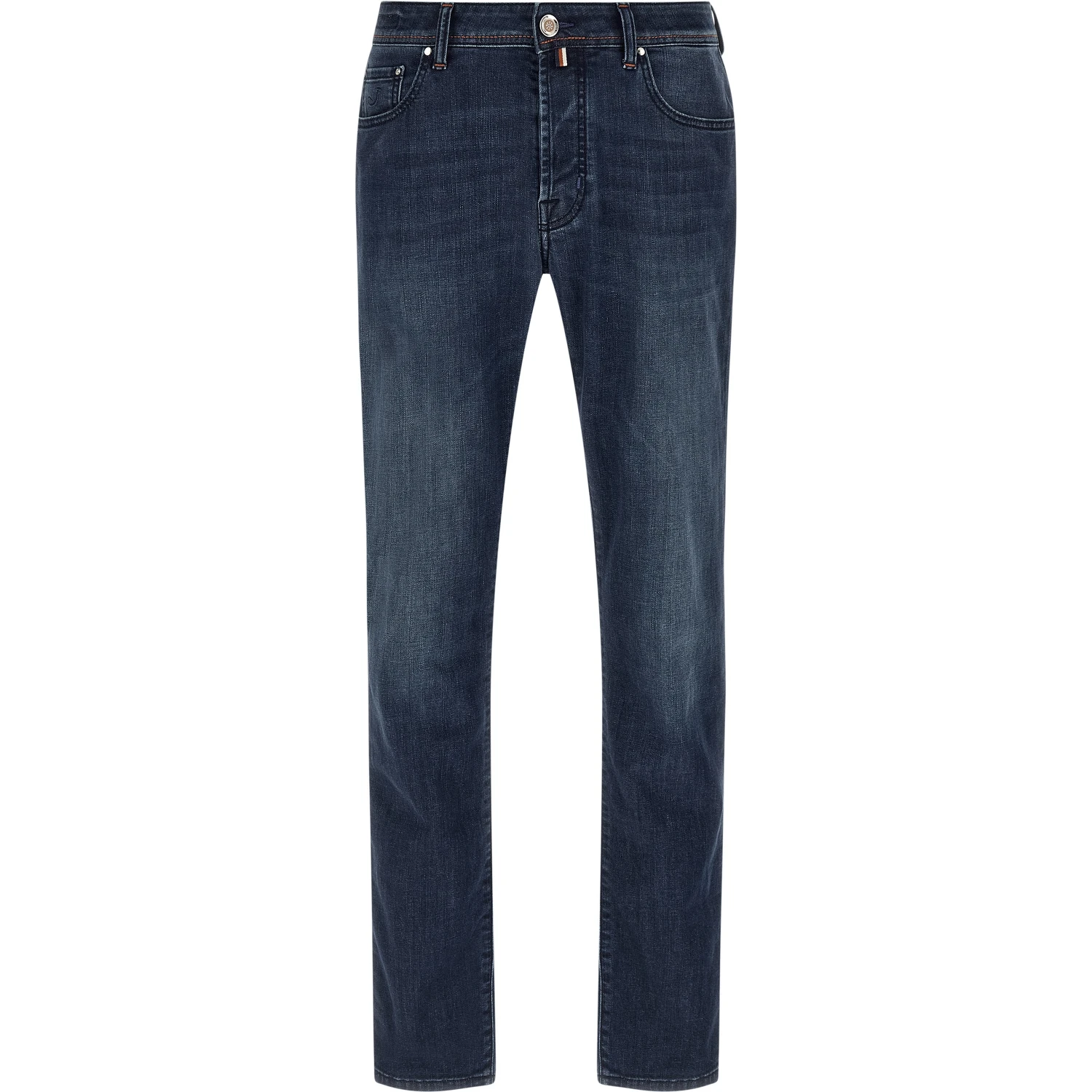 Blue Cotton Slim Fit Jeans