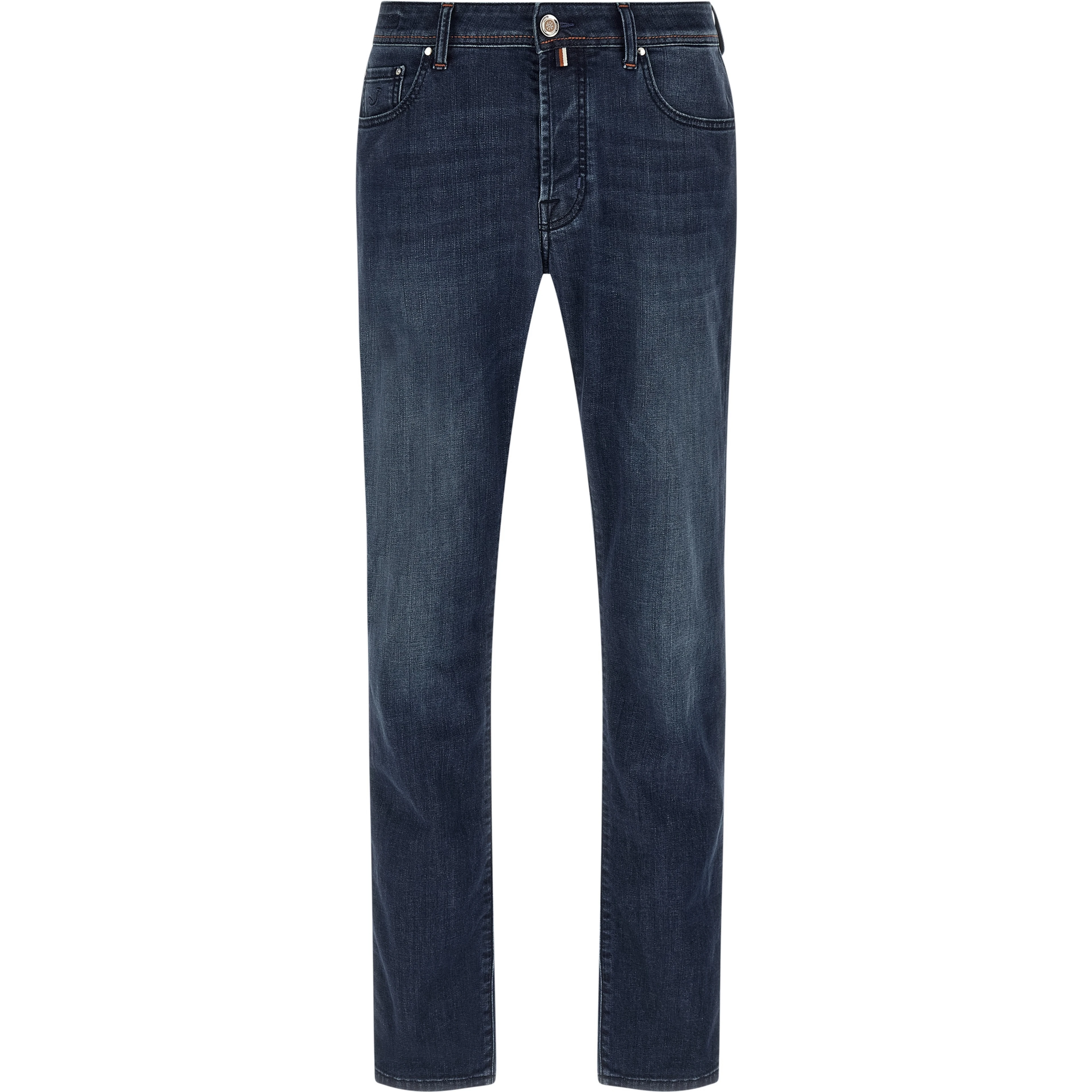 Blue Cotton Slim Fit Jeans