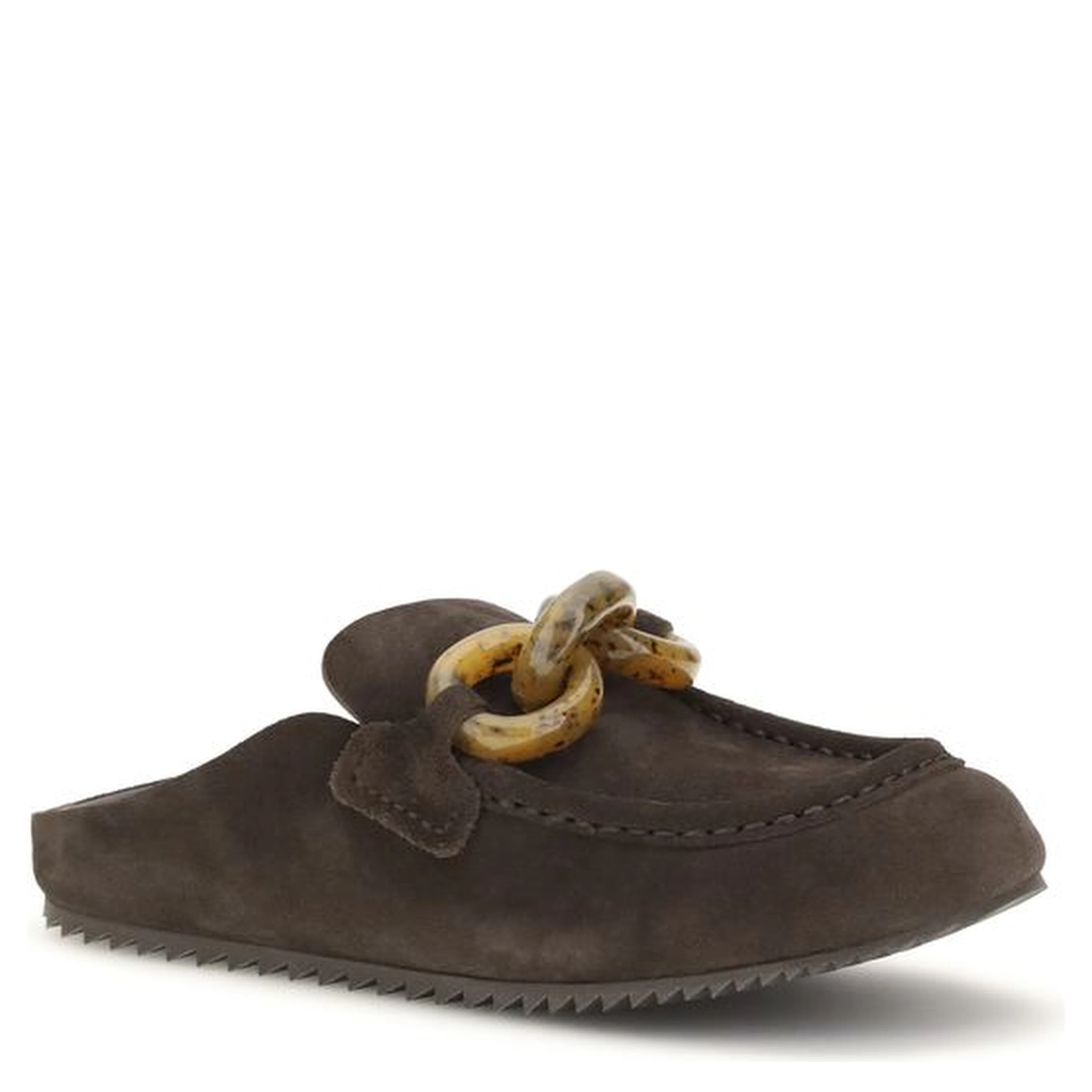 Brown Calf Leather Bos Taurus Mules