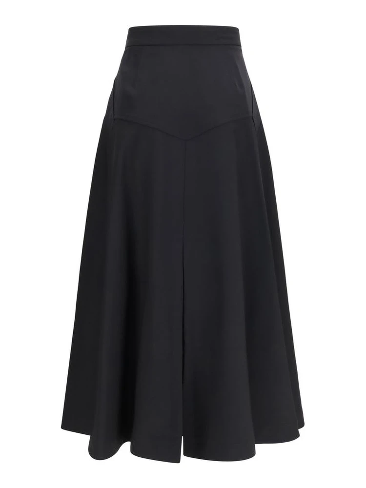 Black Wool Oves Aries Midi Skirt alternative