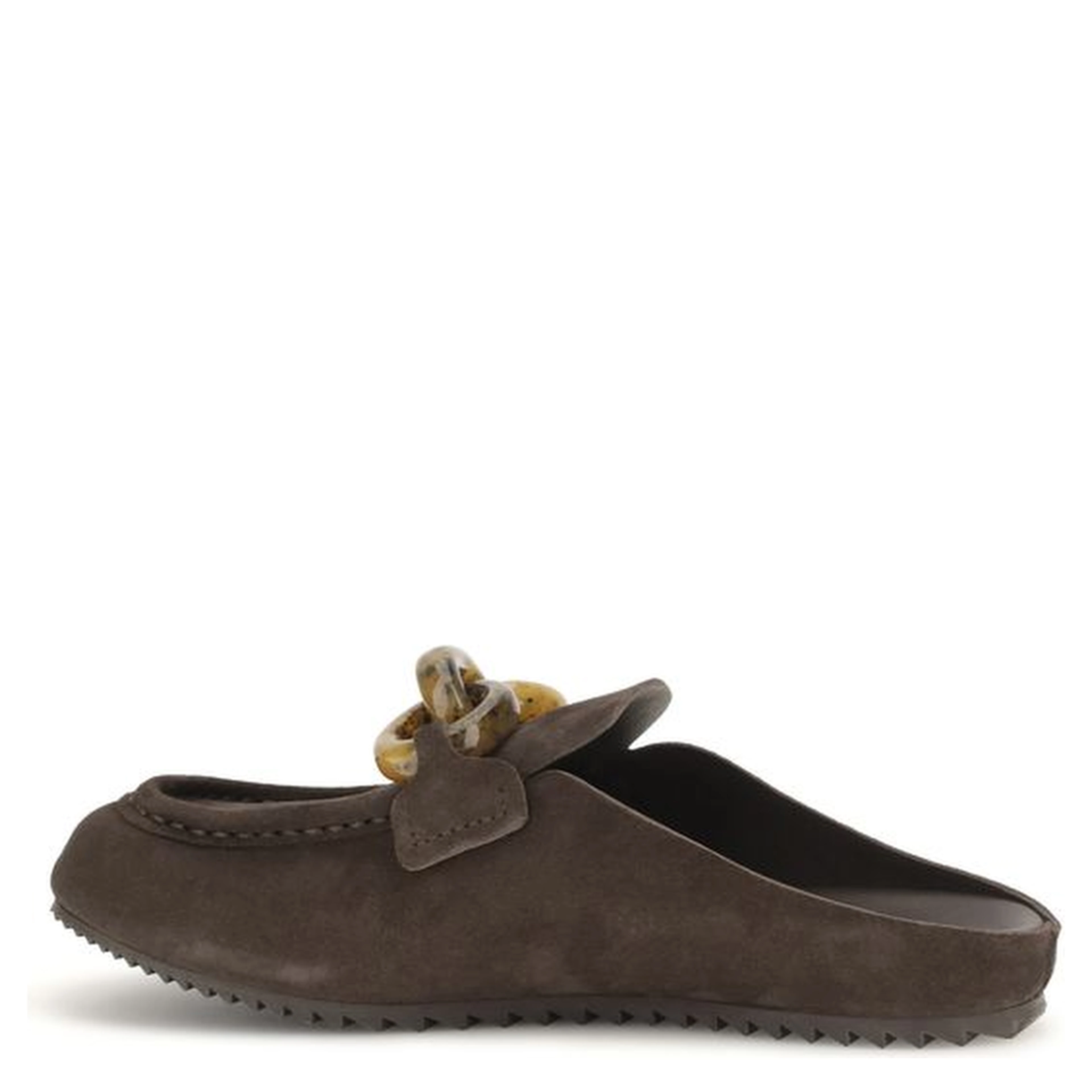 Brown Calf Leather Bos Taurus Mules