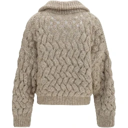 Beige Wool Oves Aries Cardigan