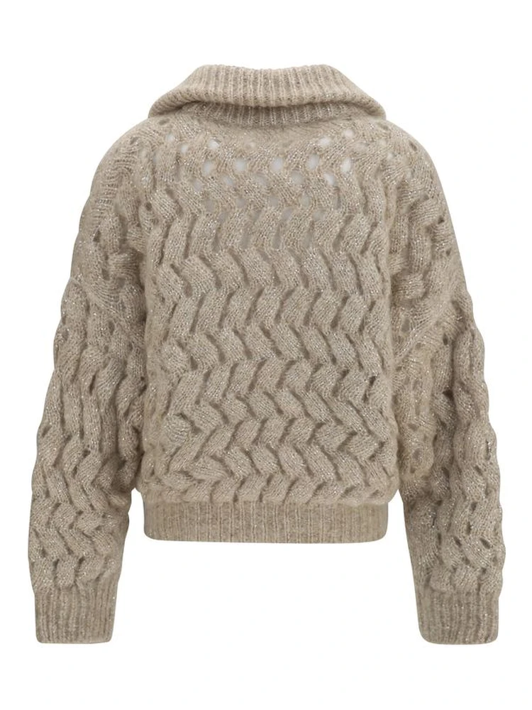 Beige Wool Oves Aries Cardigan alternative