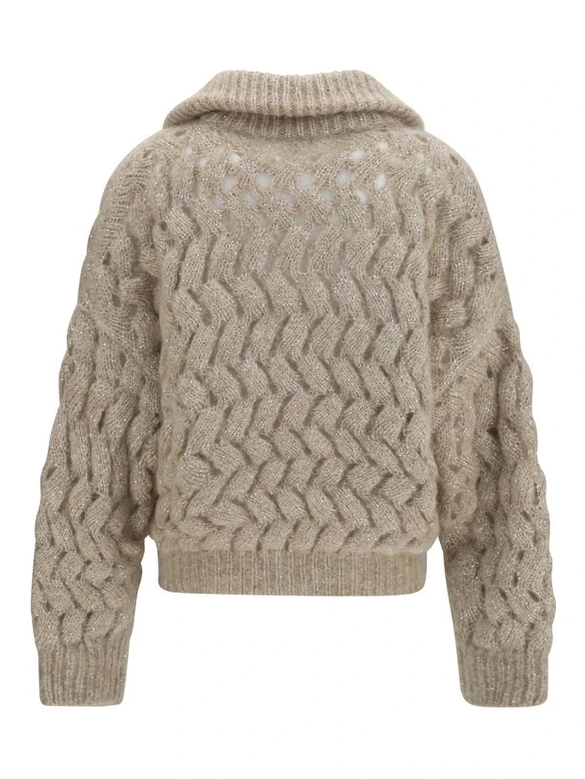 Beige Wool Oves Aries Cardigan