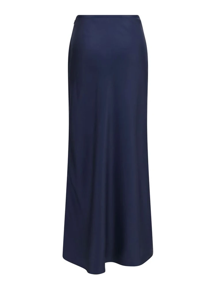 Blue Silk Long Skirt alternative