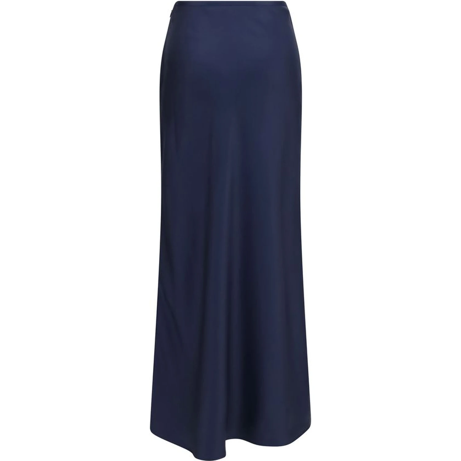 Blue Silk Long Skirt
