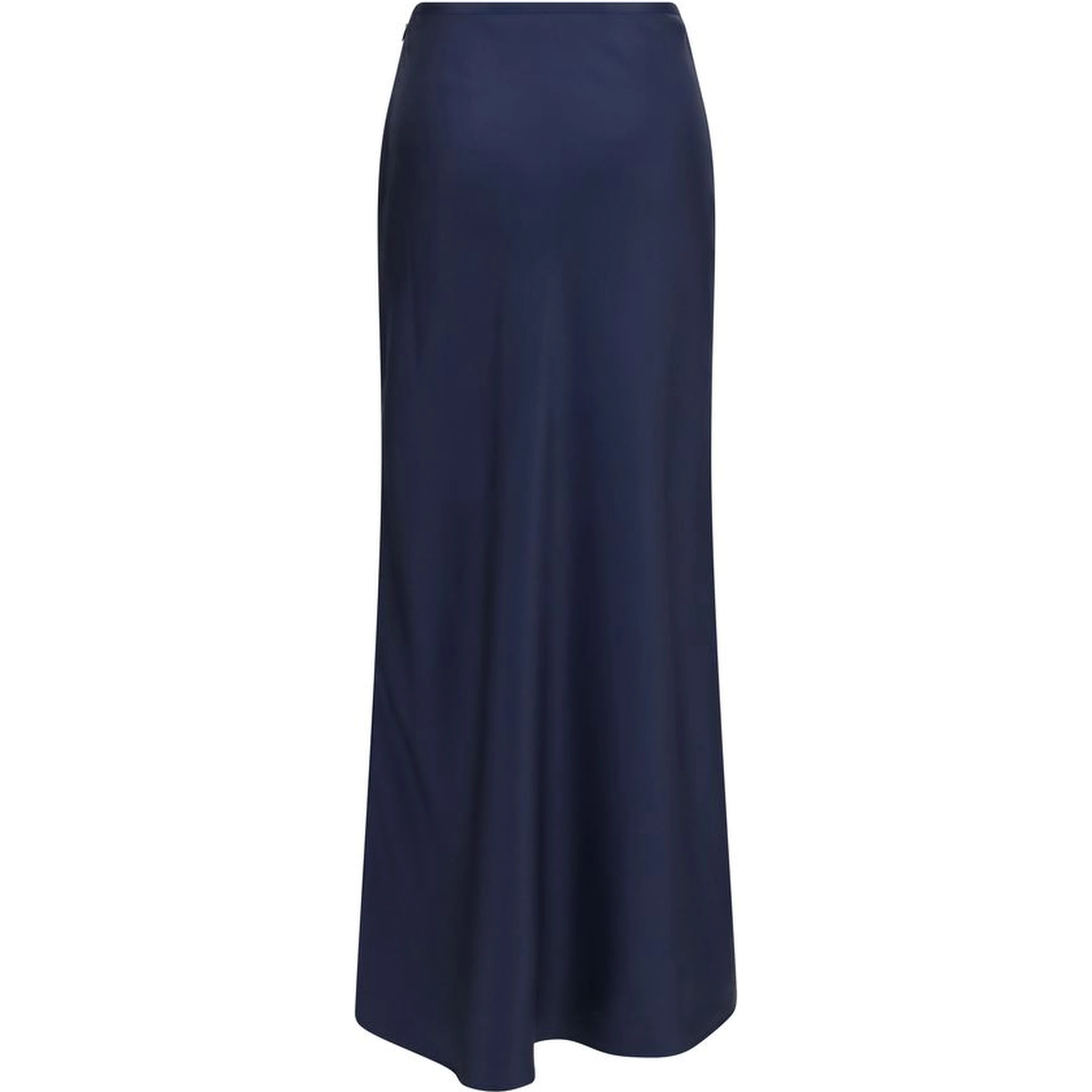 Blue Silk Long Skirt