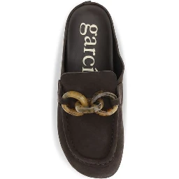 Brown Calf Leather Bos Taurus Mules