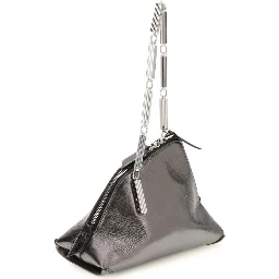 Silver Calf Leather Bos Taurus Handbag