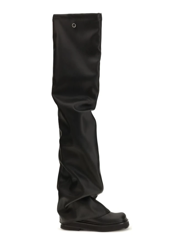 Black Polyurethane Over The Knee