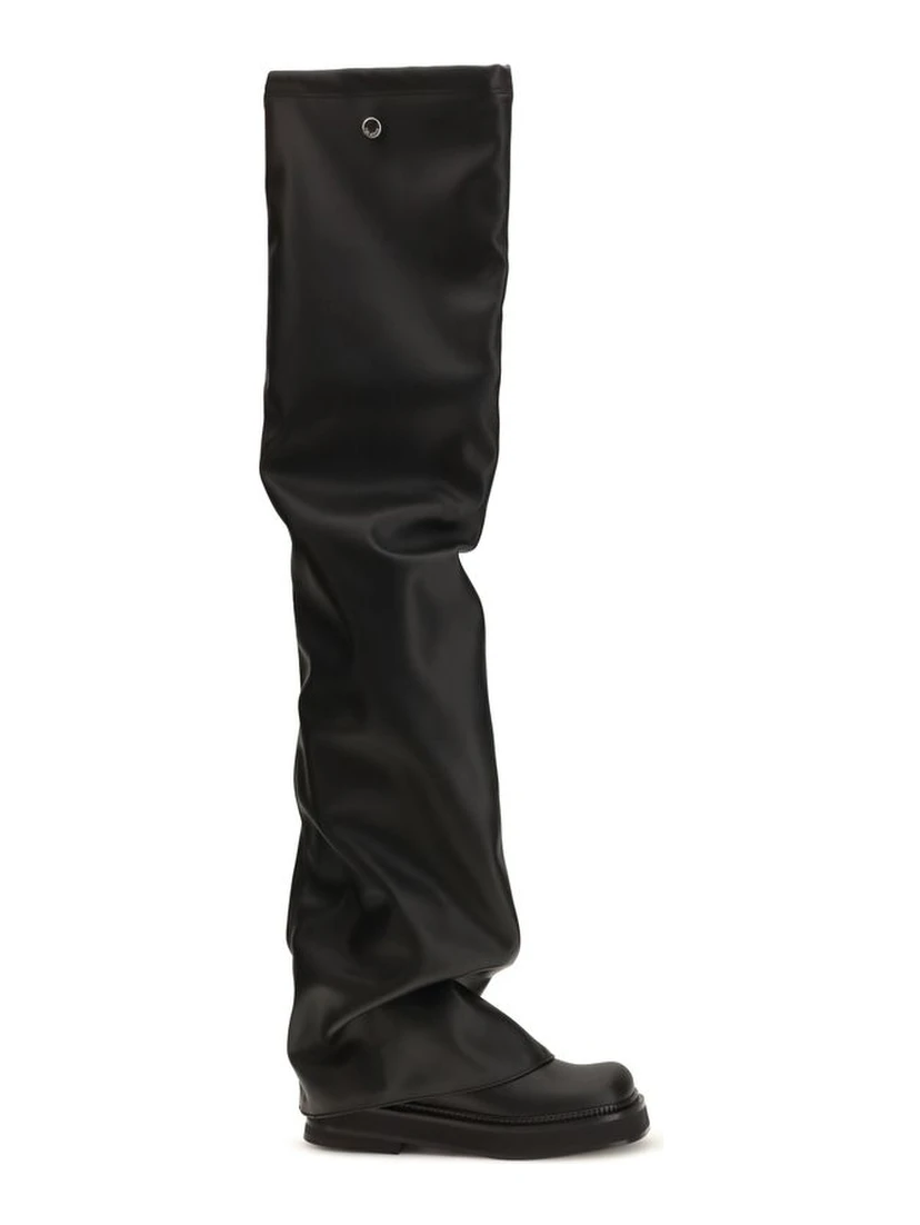 Black Polyurethane Over The Knee
