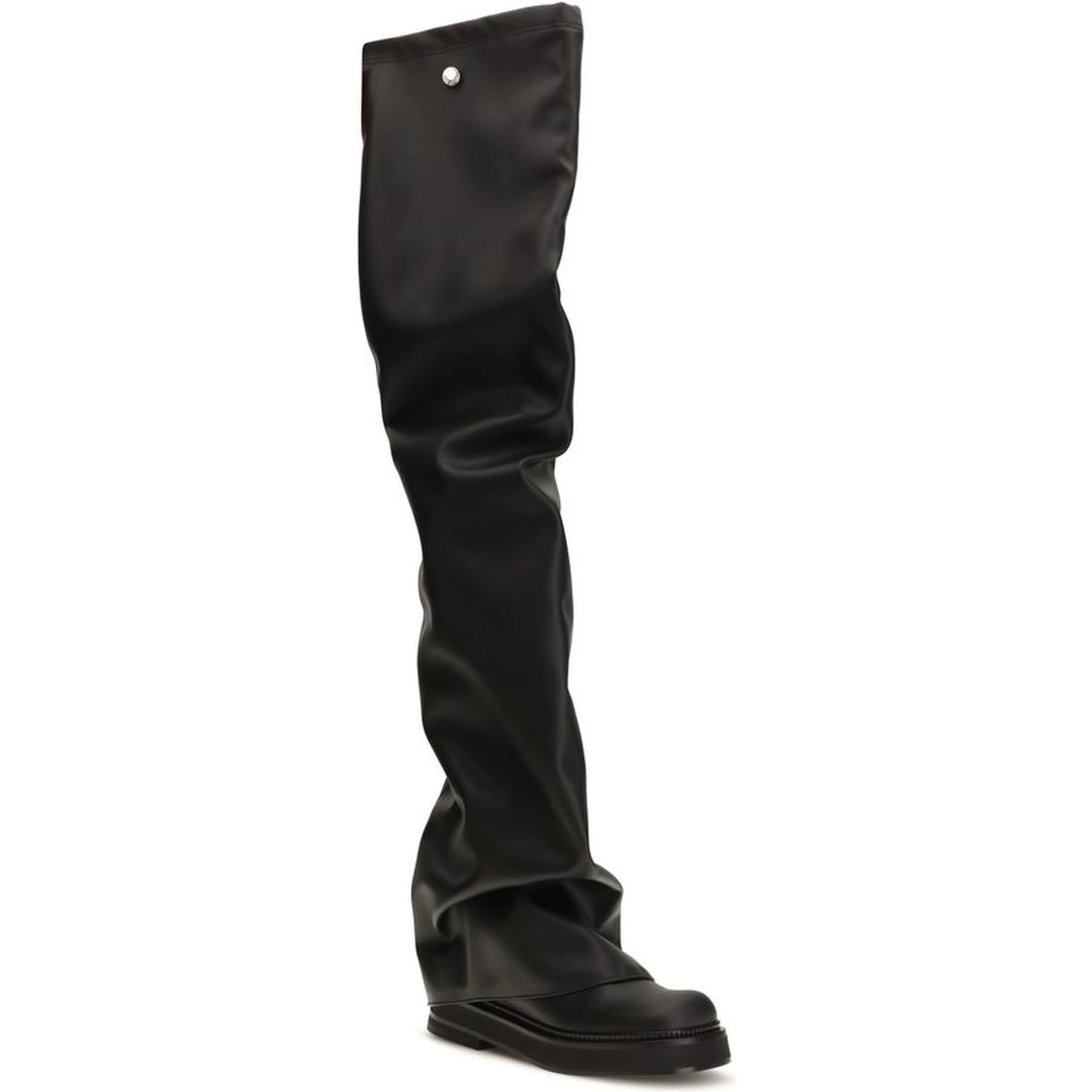Black Polyurethane Over The Knee