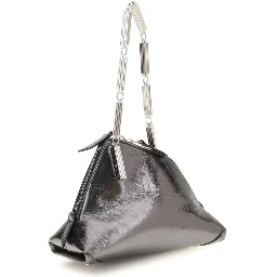 Silver Calf Leather Bos Taurus Handbag