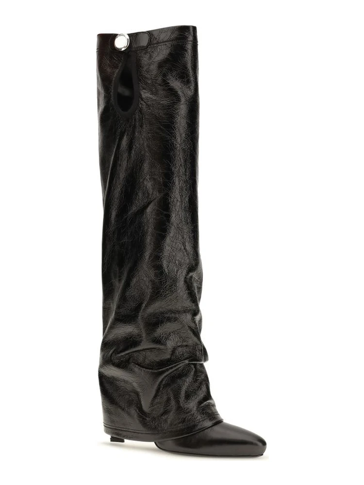 Black Calf Leather Bos Taurus Ankle Boots alternative