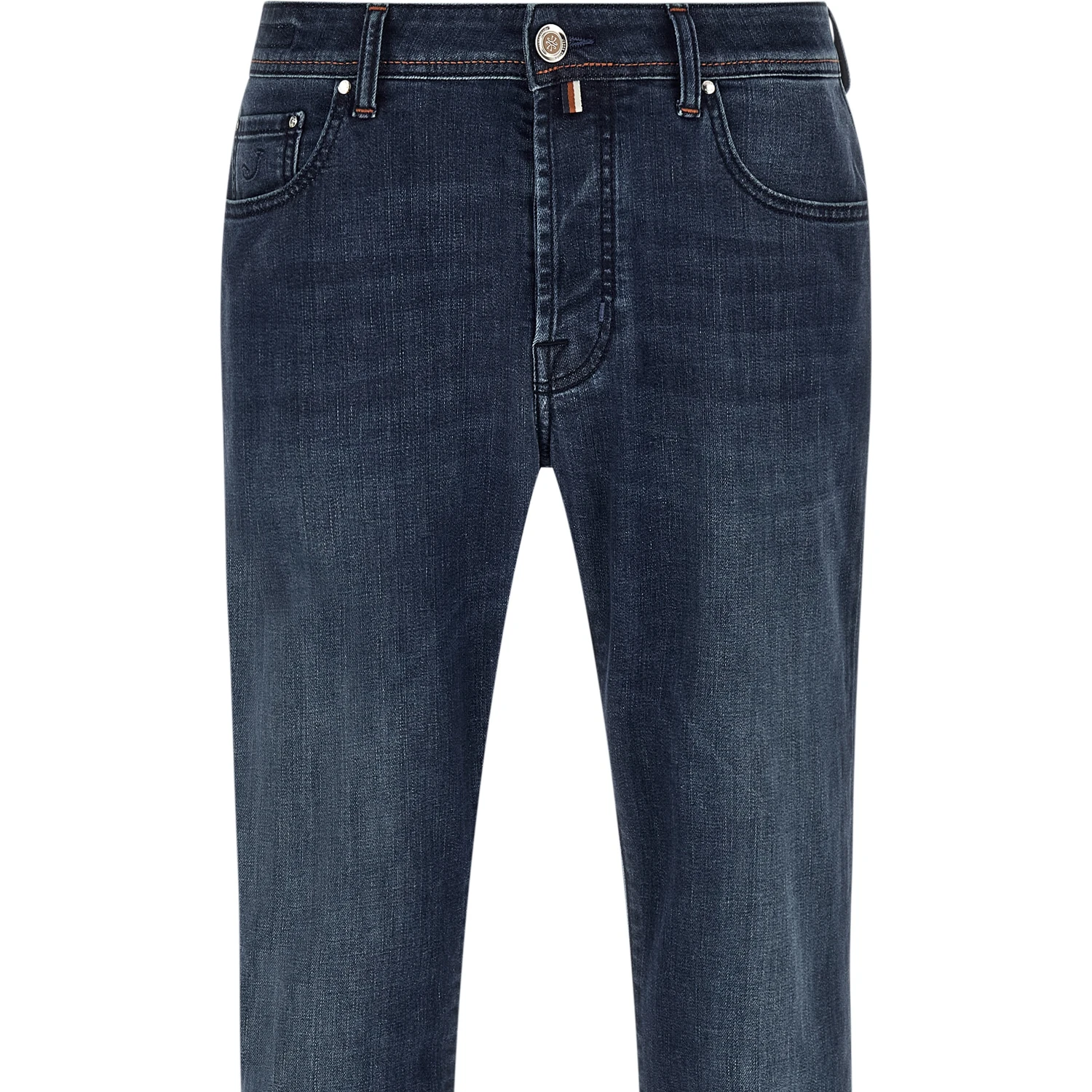 Blue Cotton Slim Fit Jeans