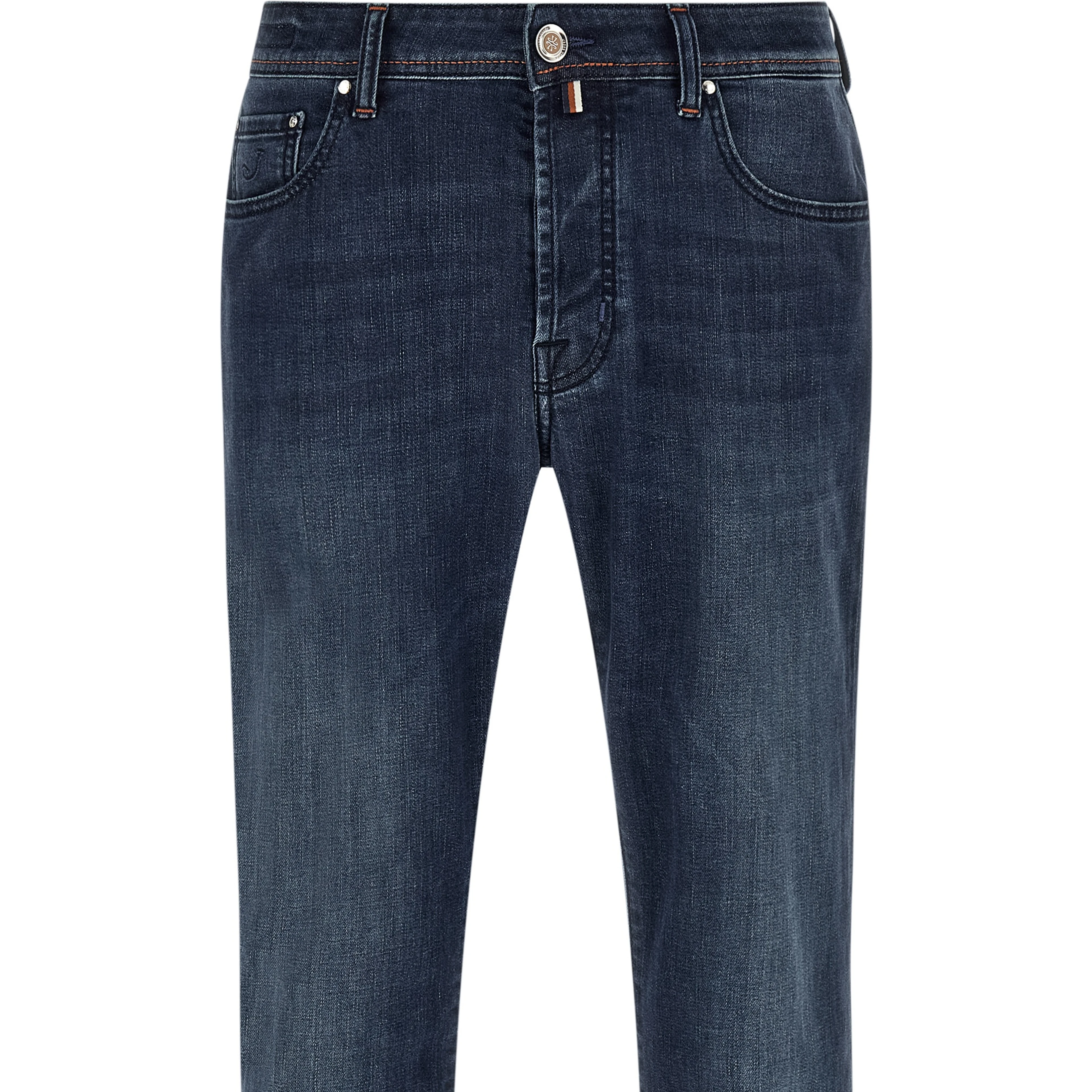 Blue Cotton Slim Fit Jeans