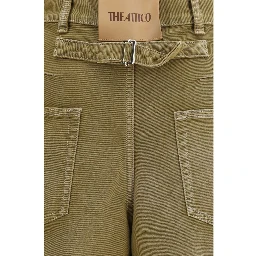 Brown Cotton Jeans Denim