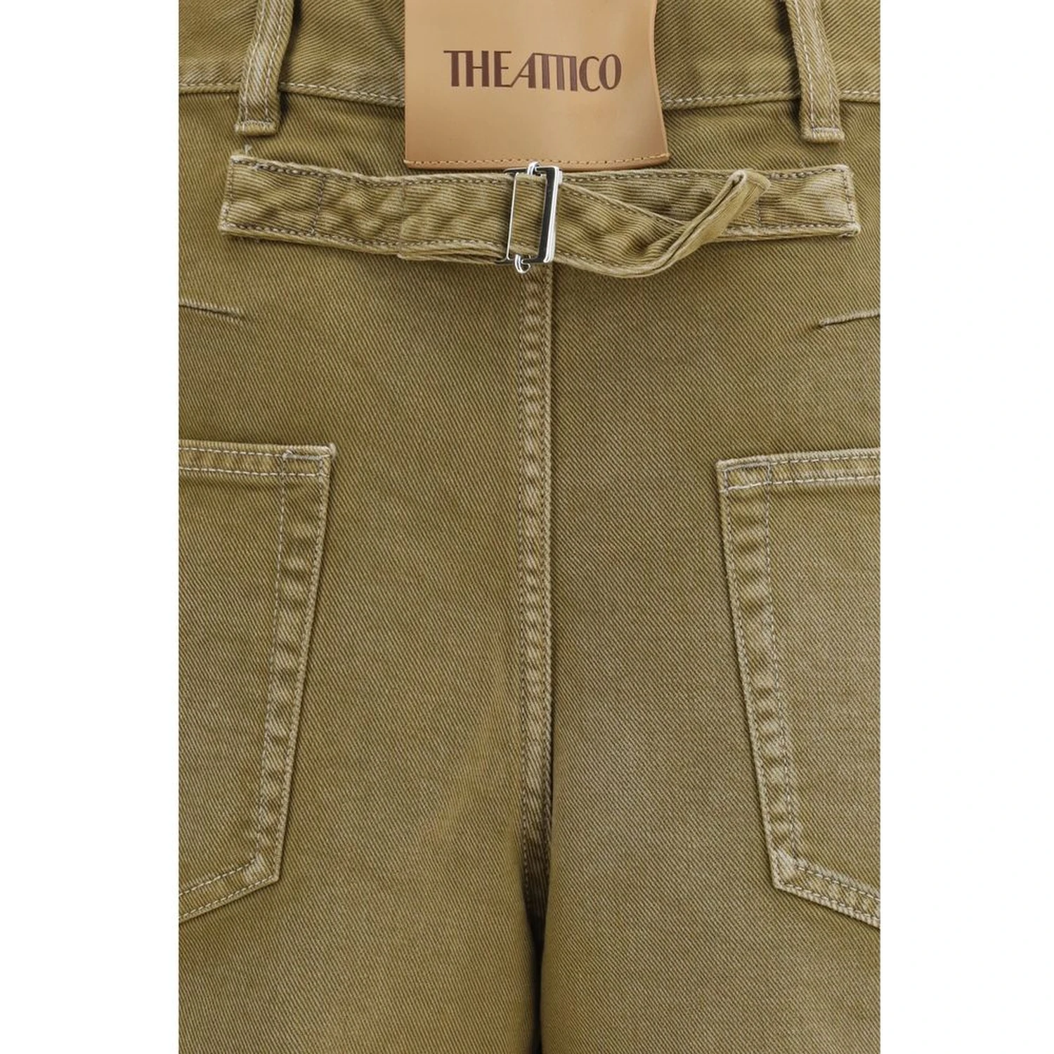 Brown Cotton Jeans Denim