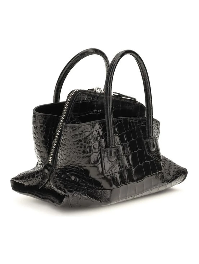 Black Calf Leather Bos Taurus Handbag