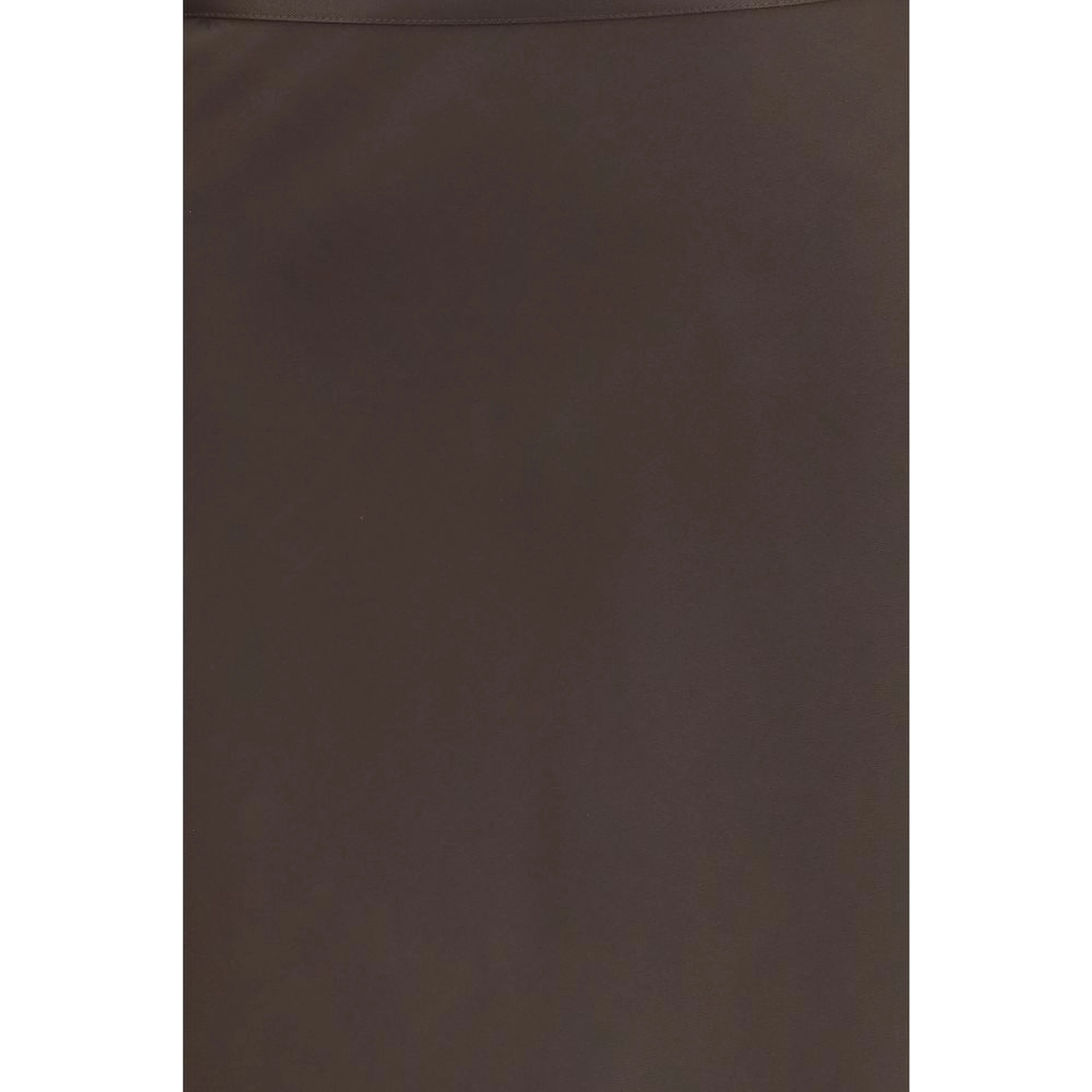 Brown Silk Long Skirt