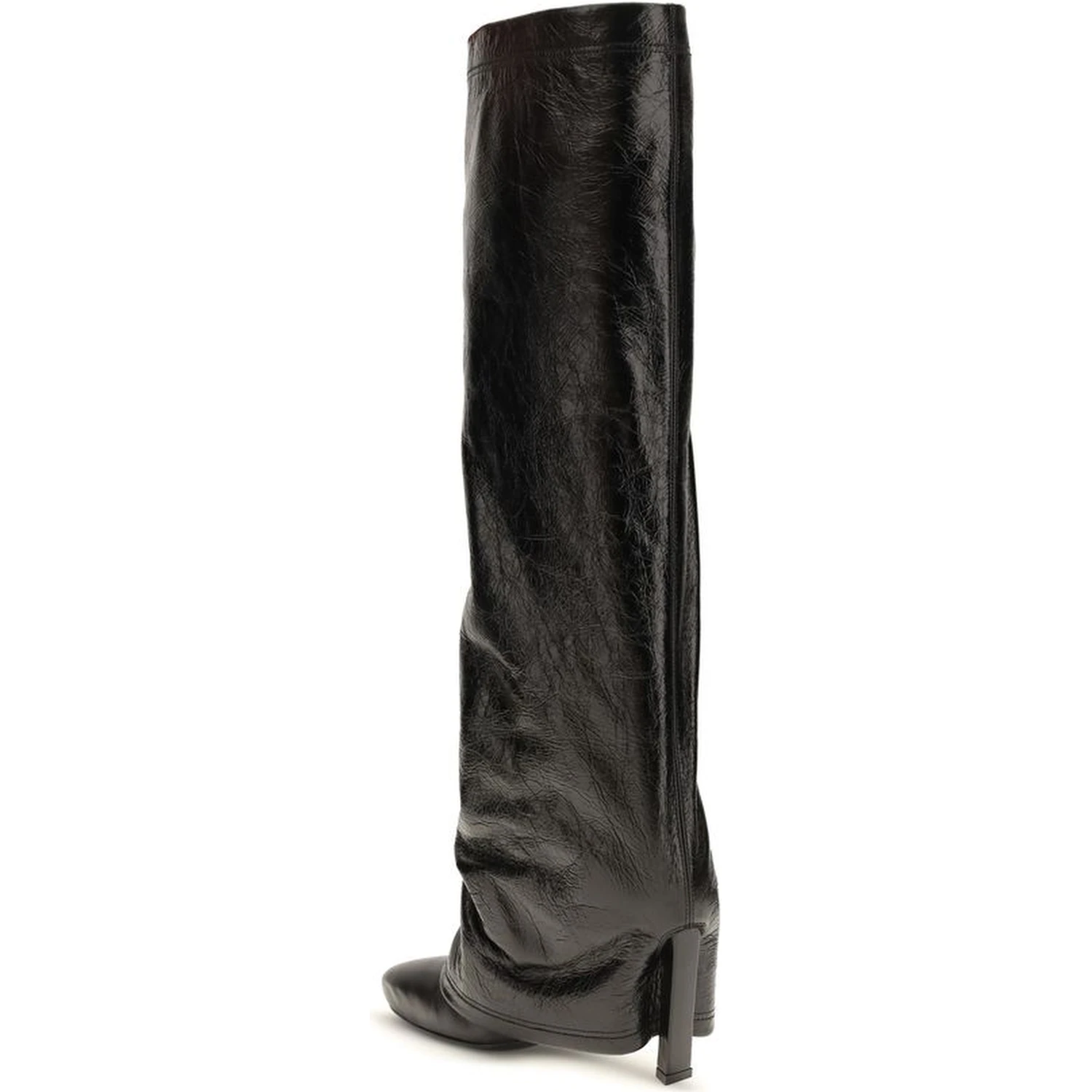 Black Calf Leather Bos Taurus Ankle Boots