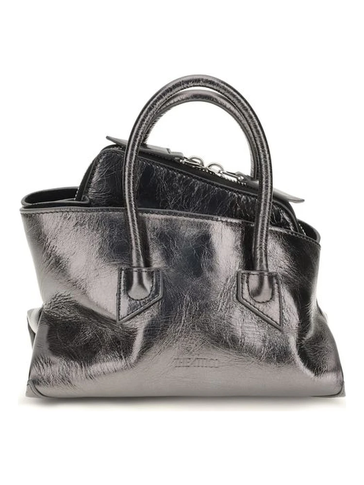 Gray Calf Leather Bos Taurus Handbag